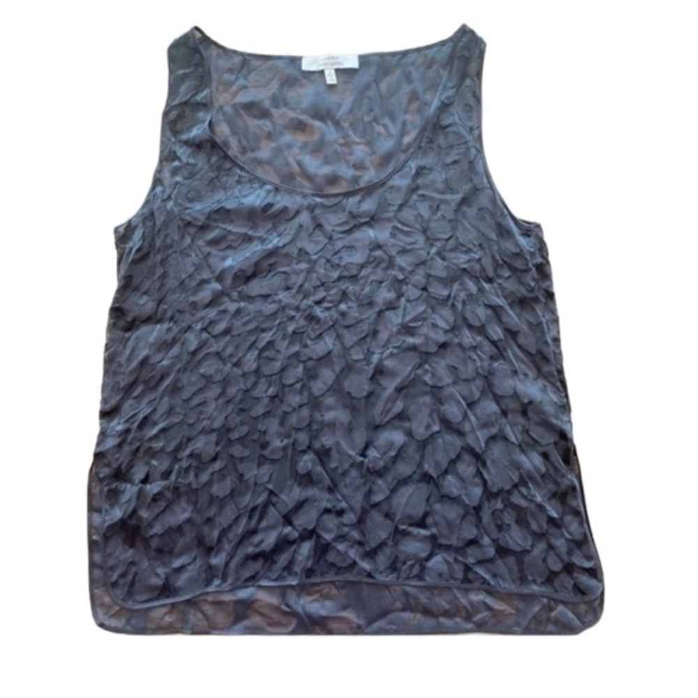 Robert Rodriguez Black Semi-sheer scoop tank size 8